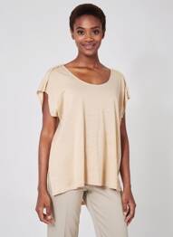 Top manches courtes manches courtes beige KATMAI femme