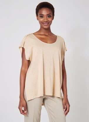 Top manches courtes manches courtes beige KATMAI femme