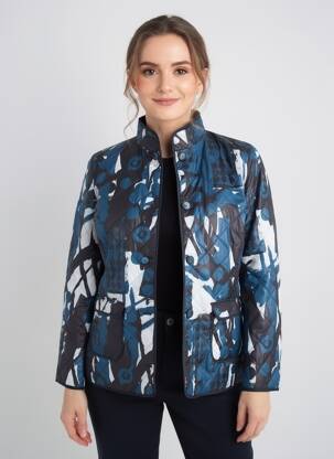 Veste casual poches bleu CONCEPT K femme