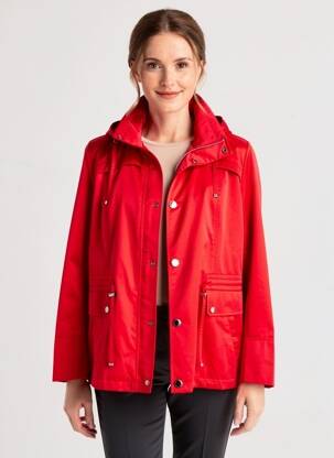 Blouson col col montant rouge CONCEPT K femme