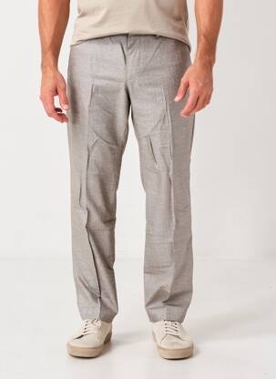 Pantalon chino fermeture zippée sous rabat avec crochet gris MEXX homme
