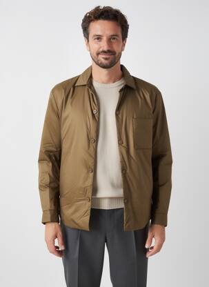 Veste casual fermeture boutonnée sur le devant marron HUGO BOSS homme