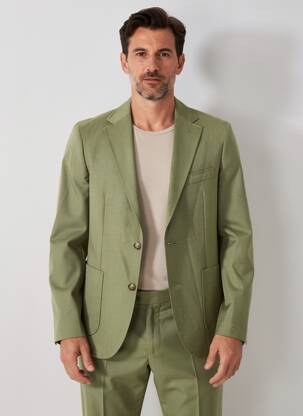Blazer coupe cintrée vert HUGO BOSS homme