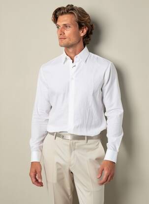 Chemise manches longues coupe cintrée blanc SELECTED homme