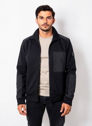Veste casual coupe droite noir HUGO BOSS homme