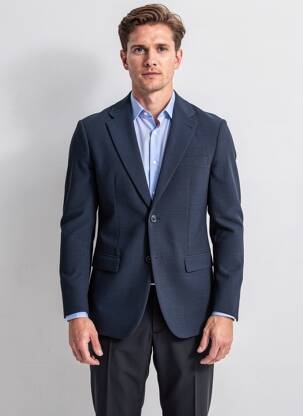 Blazer finition intérieure doublée bleu SELECTED homme