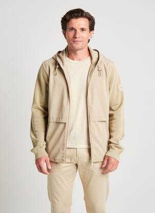 Veste casual coupe droite beige HUGO BOSS homme
