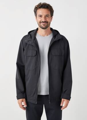 Veste casual coupe droite bleu HUGO BOSS homme