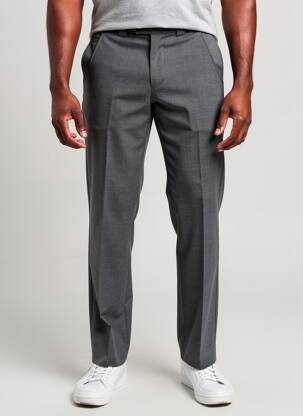 Pantalon droit coupe droite gris MEYER homme