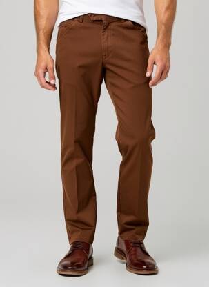 Pantalon chino poches marron MEYER homme