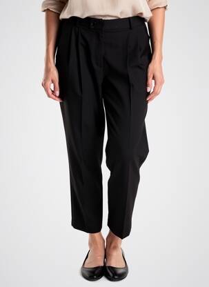 Pantalon 7/8 taille haute taille haute noir SEE U SOON femme