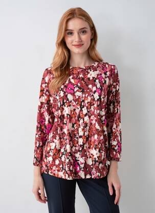 T-shirt manches longues manches longues violet JENSEN femme