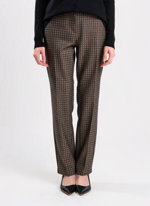 Pantalon slim stretch taille normale noir LEO & UGO femme
