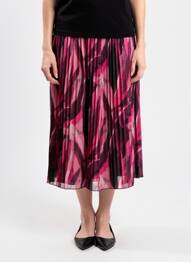 Jupe longue tissage crêpe noir SIGNATURE femme