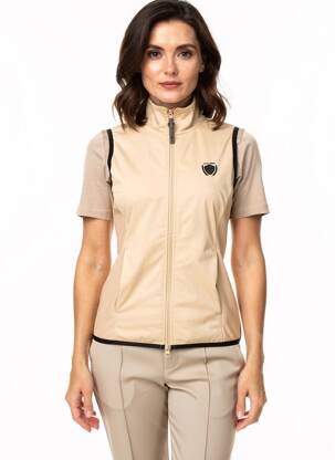 Veste casual poches beige COVALLIERO femme