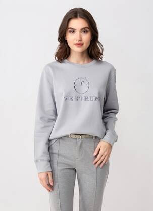Sweat-shirt manches longues manches longues gris VESTRUM femme