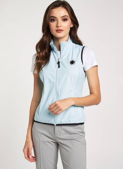 Veste casual poches bleu COVALLIERO femme