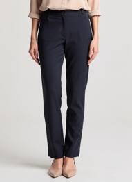 Pantalon droit stretch taille normale bleu JUMFIL femme