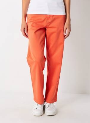Pantalon droit stretch taille normale orange DIANE LAURY femme