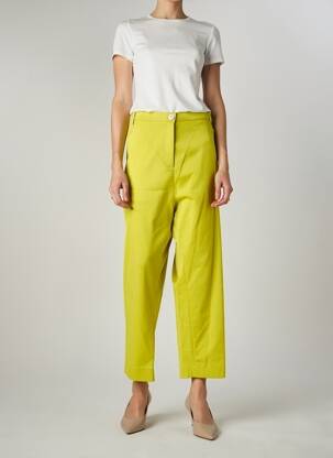 Pantacourt coupe droite taille normale vert JUMFIL femme