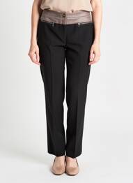 Pantalon slim stretch taille normale noir JUMFIL femme