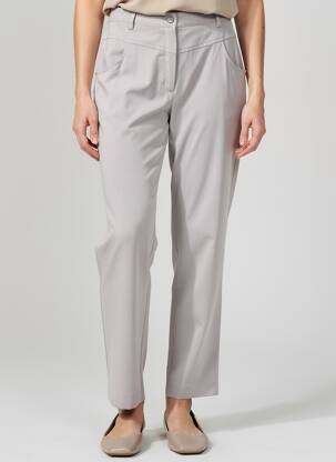 Pantalon droit tissage popeline taille normale gris JUMFIL femme