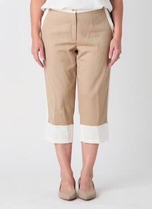 Pantacourt stretch taille normale marron JUMFIL femme