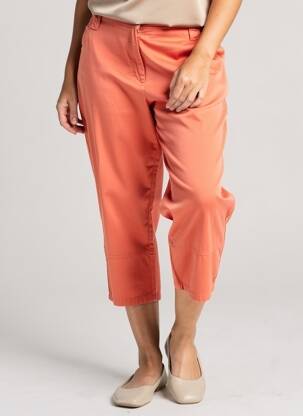 Pantacourt stretch taille normale orange JUMFIL femme