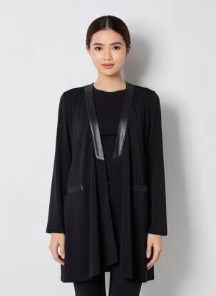 Veste casual coupe cintrée noir JUMFIL femme
