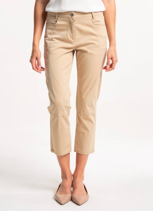Pantacourt stretch taille normale beige DIANE LAURY femme