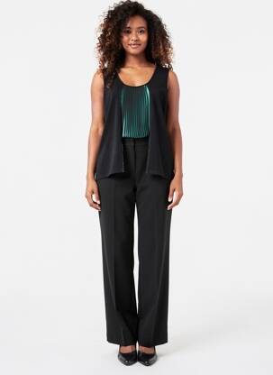 Top stretch sans manche bleu JUMFIL femme