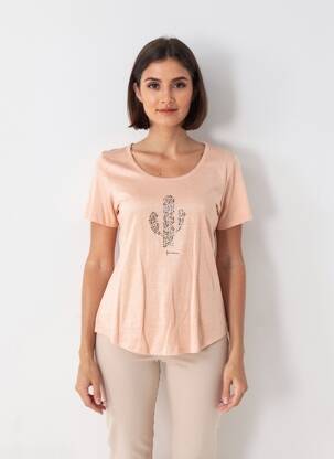 T-shirt manches longues manches longues rose ANANKE femme