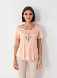 T-shirt manches longues manches longues rose ANANKE femme
