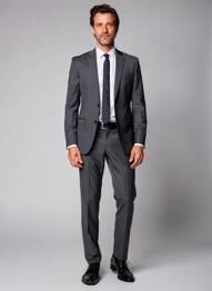 Costume de ville finition intérieure doublure satiné gris PARTNER'S homme