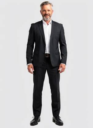 Costume de ville finition intérieure doublée noir PARTNER'S homme