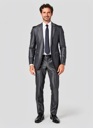 Costume de ville coupe costume gris SCABAL homme