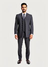 Costume de ville manches longues gris CARLO PIGNATELLI homme