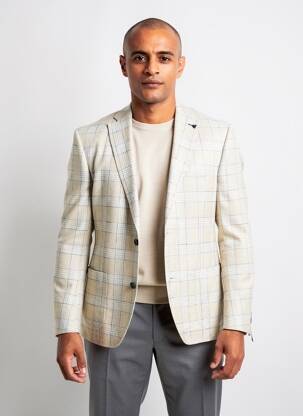 Blazer coupe cintrée beige BOTTOLI homme