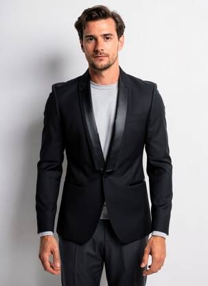 Blazer finition intérieure doublée noir PAUL SMITH homme