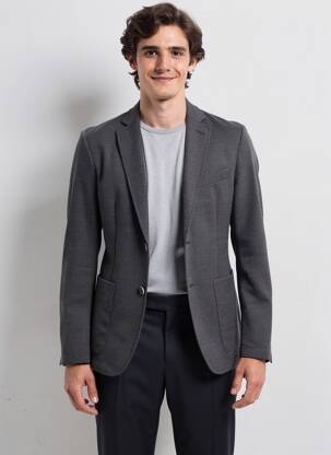 Blazer tissage chiné gris BARENA VENEZIA homme