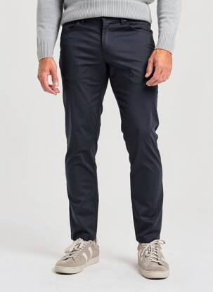 Pantalon slim tissage chiné taille normale bleu PAL ZILERI homme