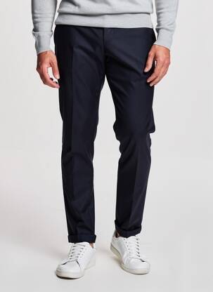 Pantalon slim taille à pinces taille normale bleu HUGO BOSS homme