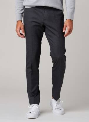 Pantalon slim tissage chiné taille normale gris ROY ROBSON homme