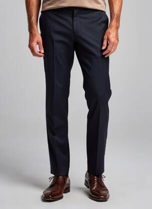 Pantalon slim taille à pinces taille normale noir PAUL SMITH homme