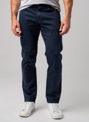 Pantalon droit tissage popeline taille normale bleu JACOB COHEN homme
