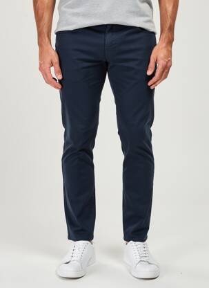 Pantalon slim tissage popeline taille normale bleu JACOB COHEN homme