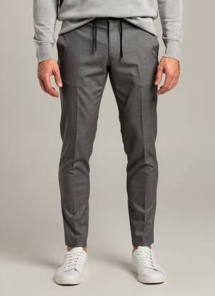 Pantalon chino tissage chiné taille normale gris PAL ZILERI homme