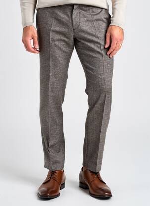 Pantalon slim tissage chiné taille normale gris ROY ROBSON homme