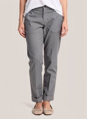 Pantalon chino tissage popeline taille normale bleu LEE femme