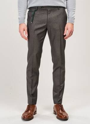 Pantalon slim tissage chiné taille normale gris TASCAMERICA BY BERWICH homme
